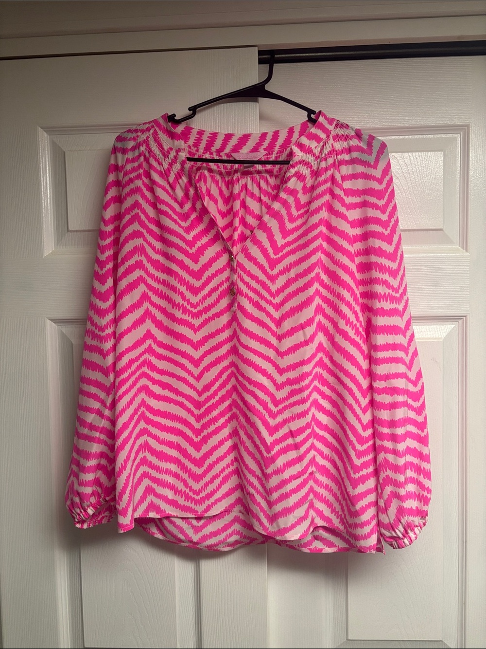 Lilly Pulitzer 100% Silk Elsa Blouse Size Small